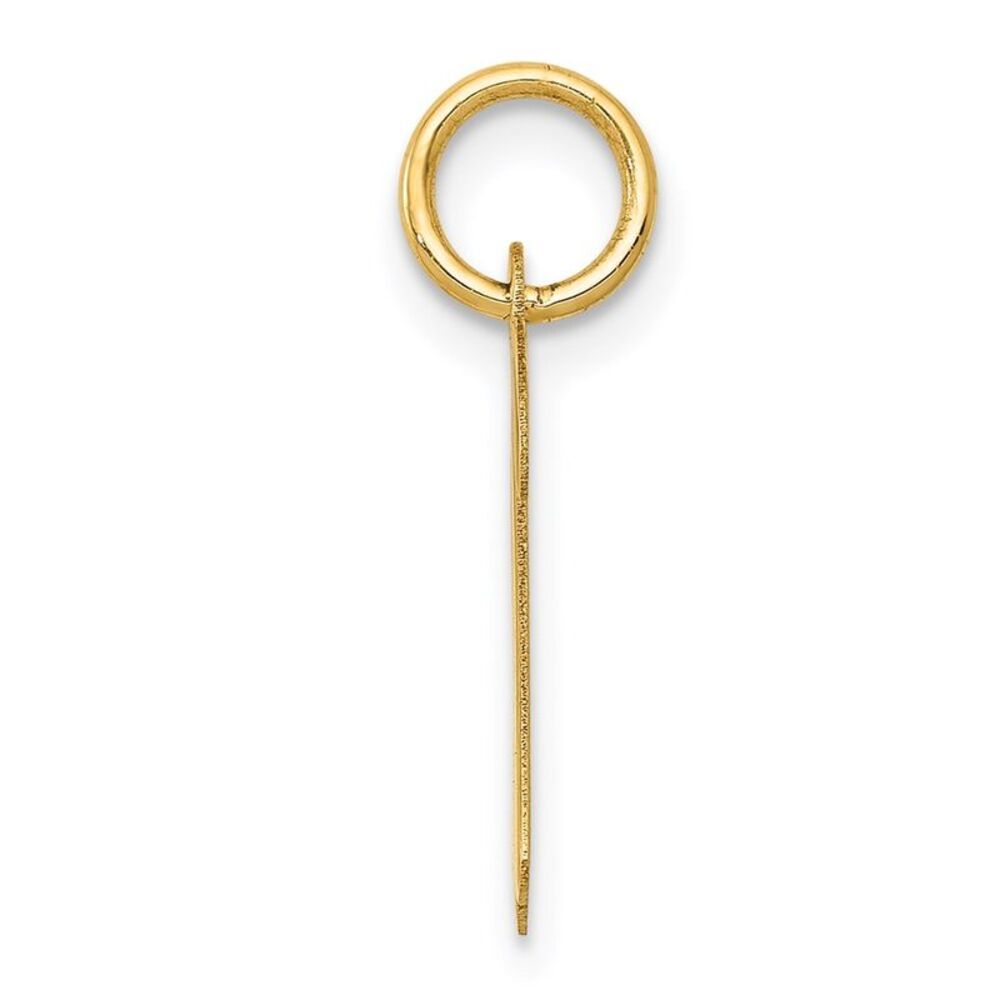 14k Yellow Gold, Madison Collection, Medium Script Initial R Pendant - Picture 2 of 5